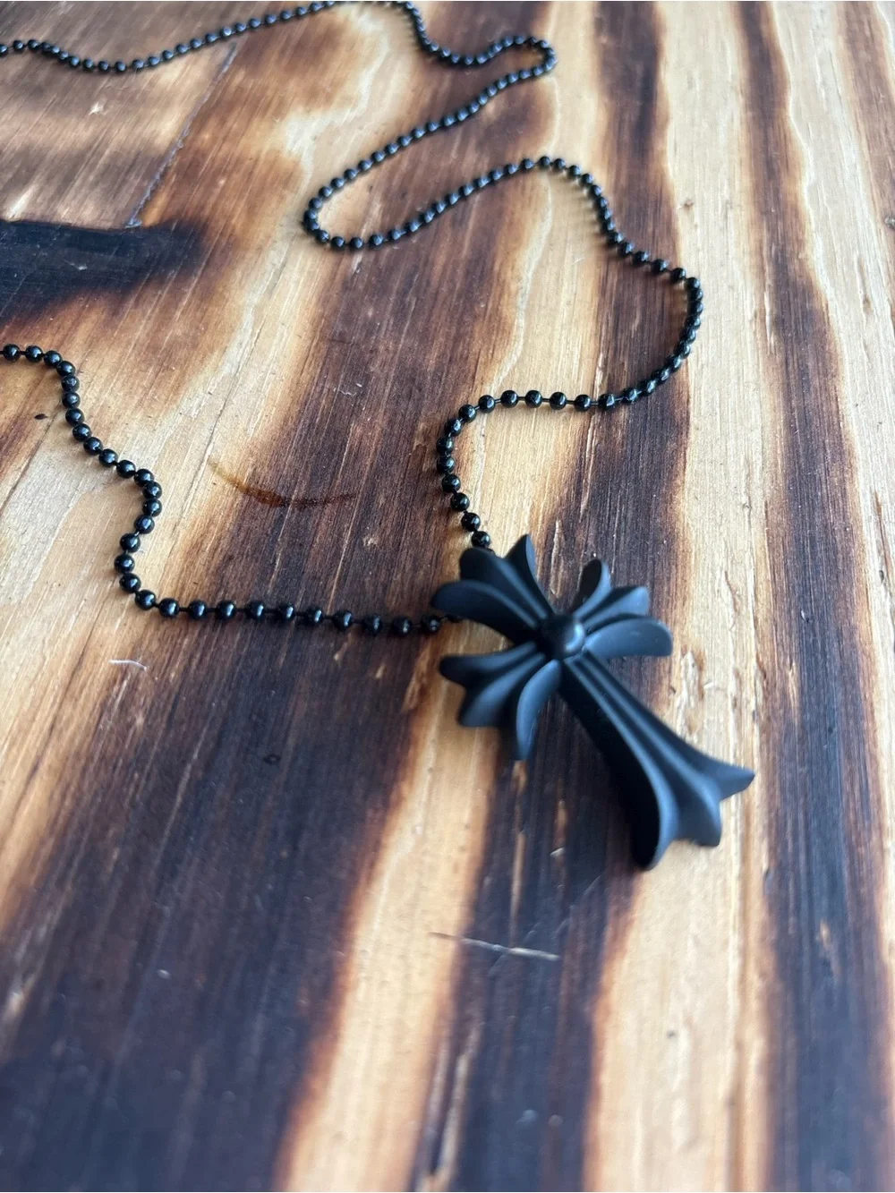 Black Chrome Hearts Necklace